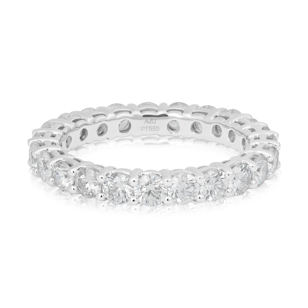 TIVOL Platinum Diamond Band sz7