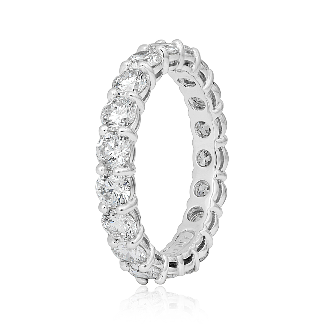 TIVOL Platinum Diamond Eternity Band