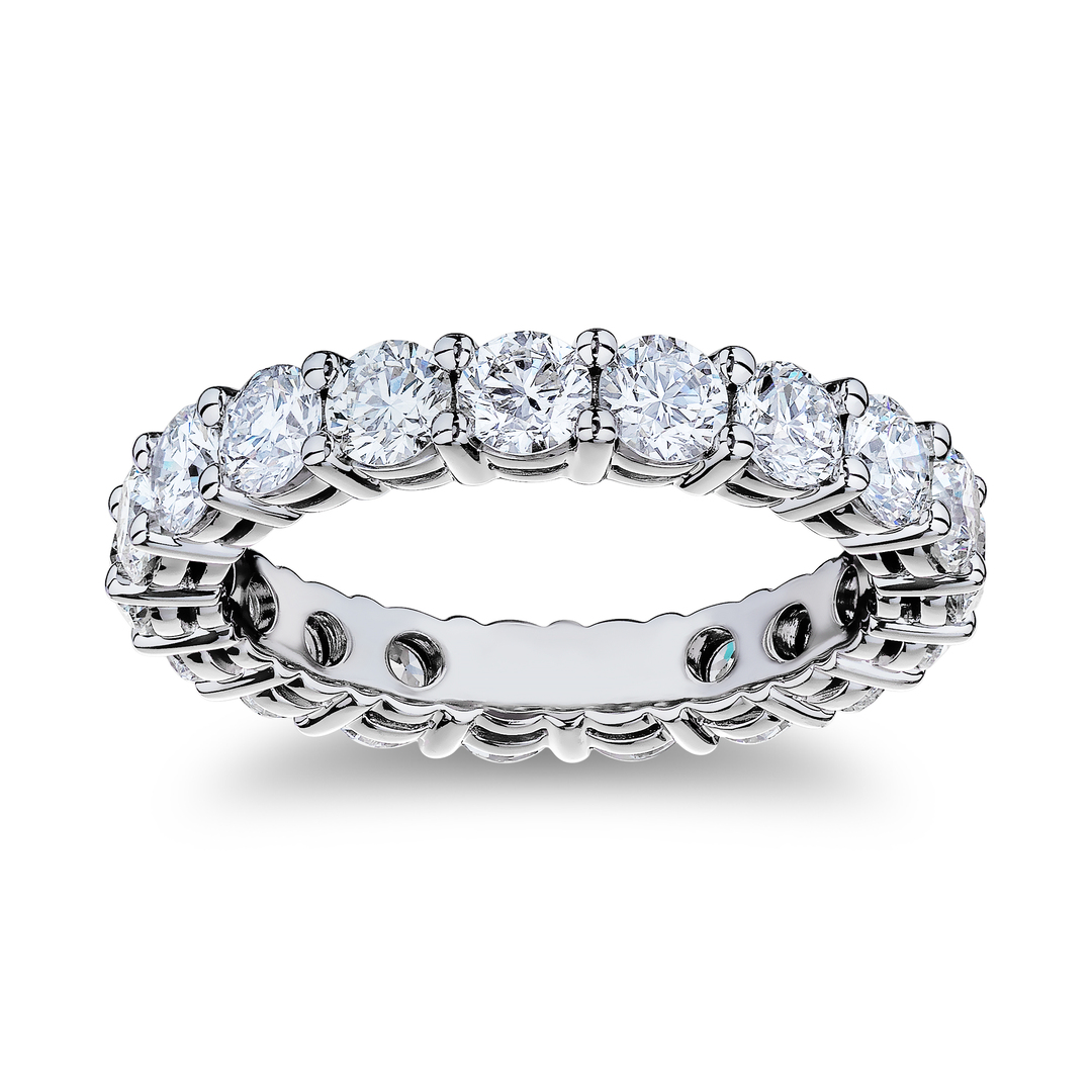 TIVOL Platinum Diamond Eternity Band itemprop=