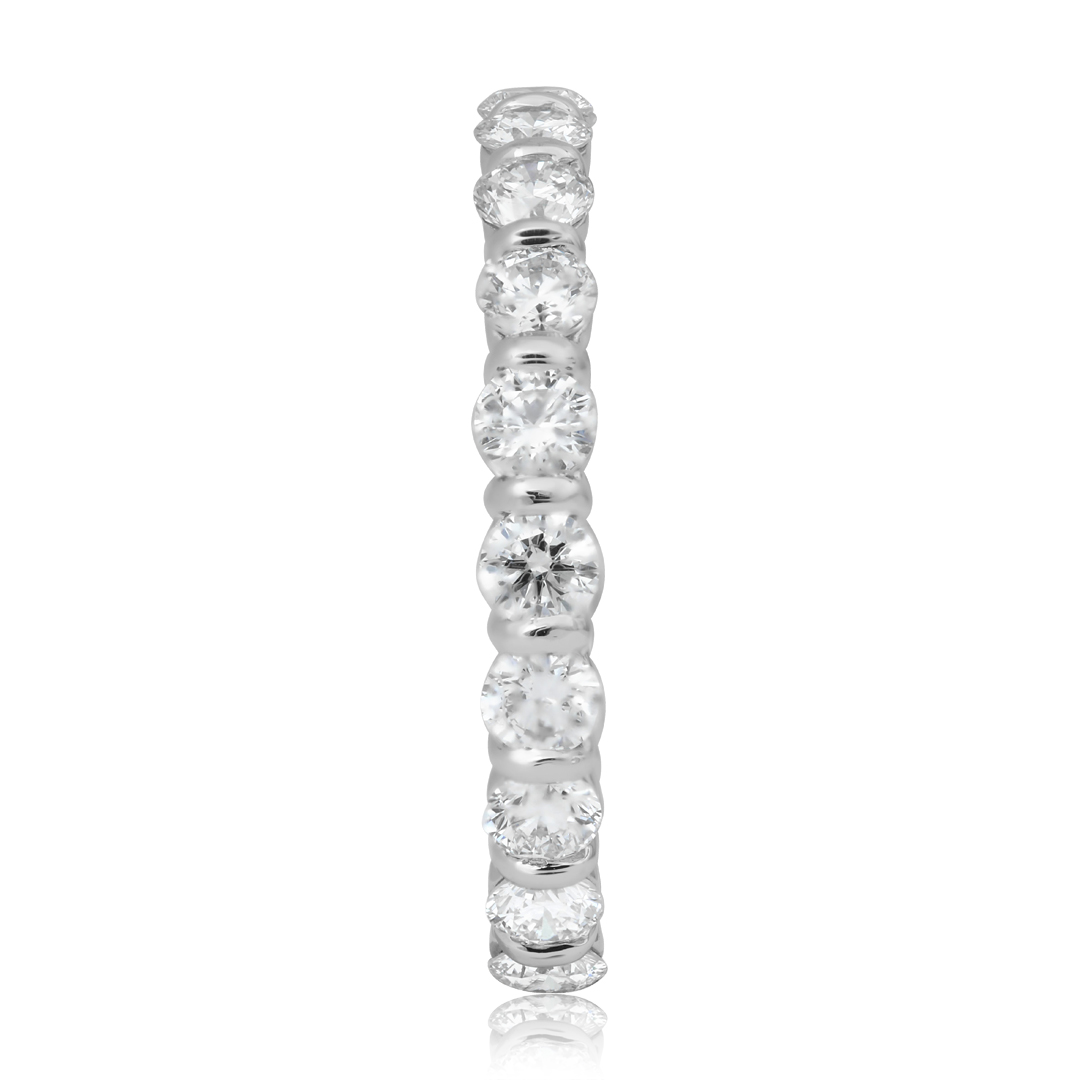 TIVOL Platinum and Diamond Eternity Band