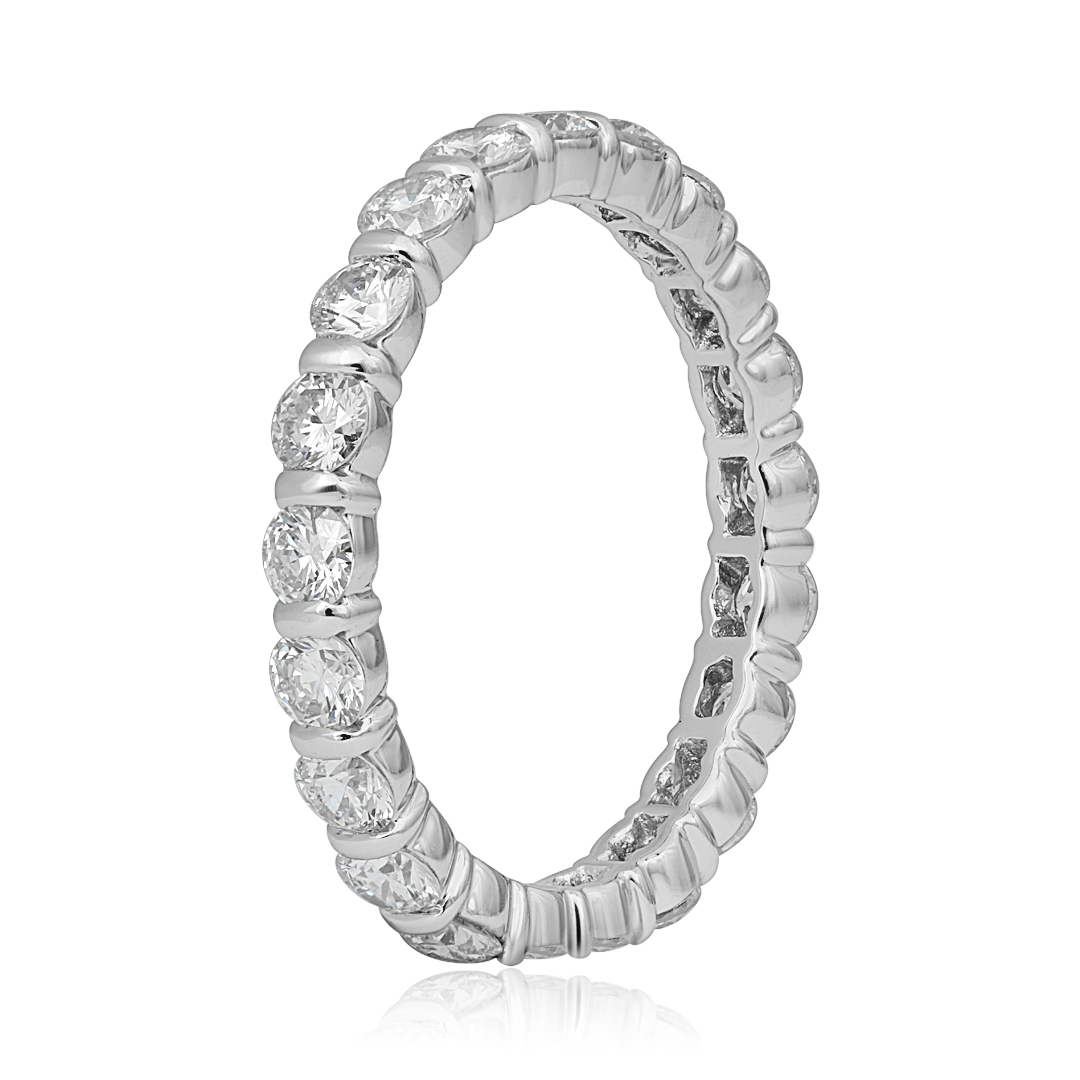 TIVOL Platinum and Diamond Eternity Band