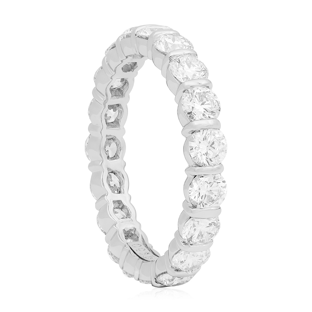 TIVOL Platinum Diamond Eternity Band