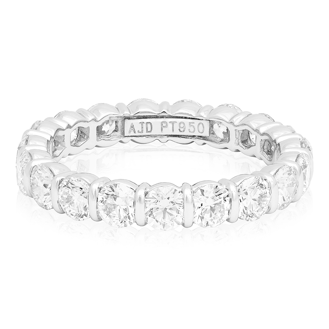 TIVOL Platinum Diamond Eternity Band