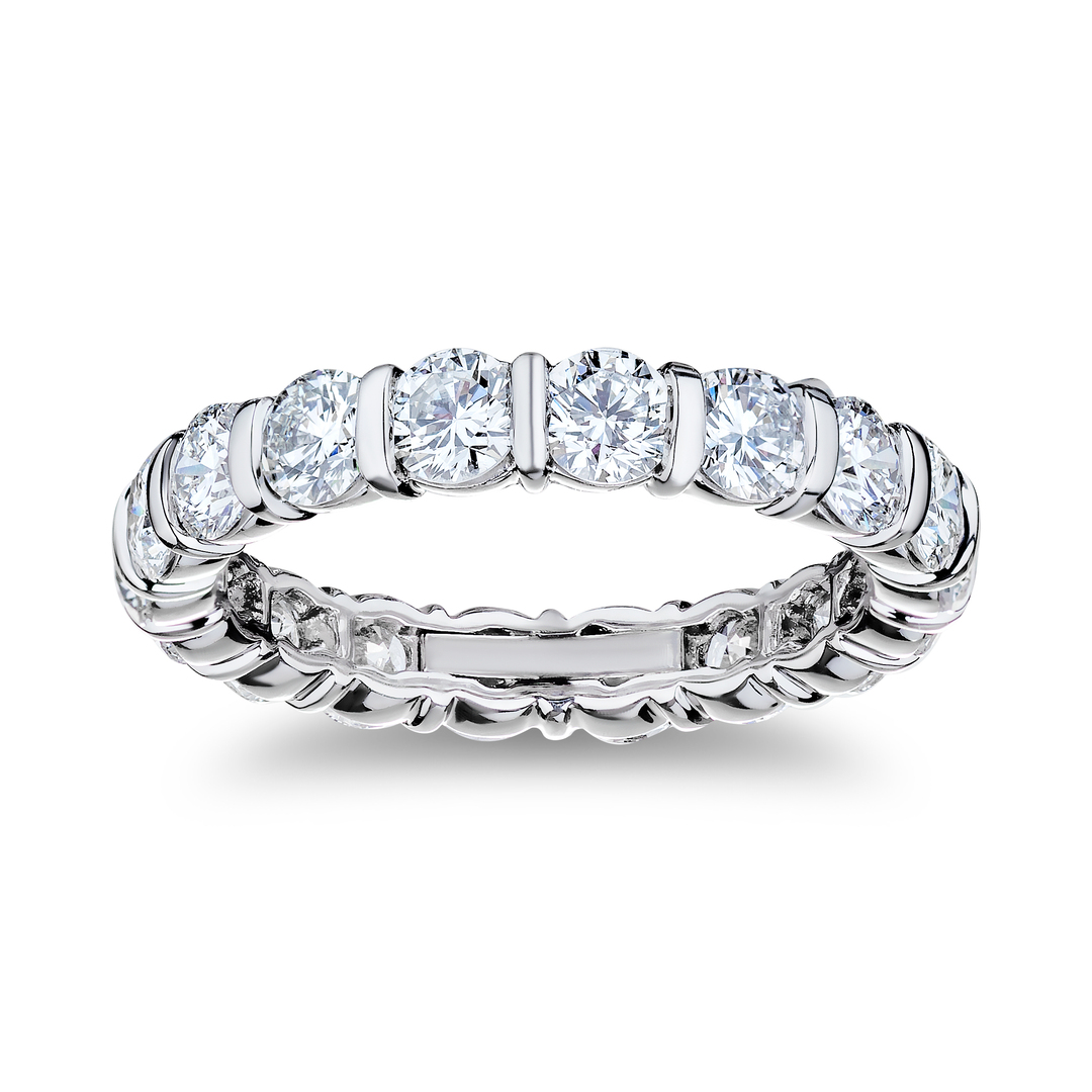 Platinum Diamond Eternity Band itemprop=