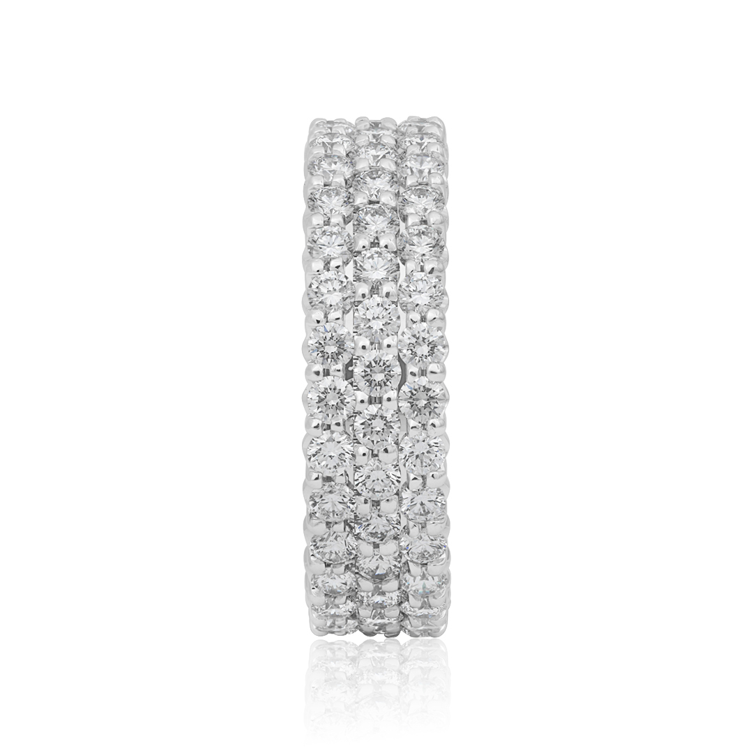 TIVOL 18K White Gold and Diamond Band