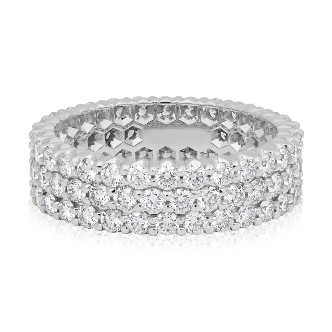 TIVOL 18K White Gold and Diamond Band