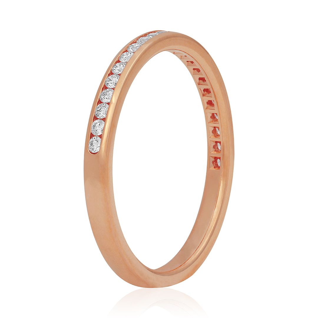 TIVOL Rose Gold and Diamond Band