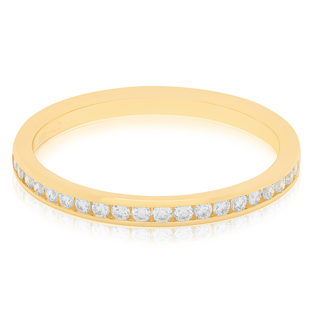 TIVOL Yellow Gold Diamond Band - 12653