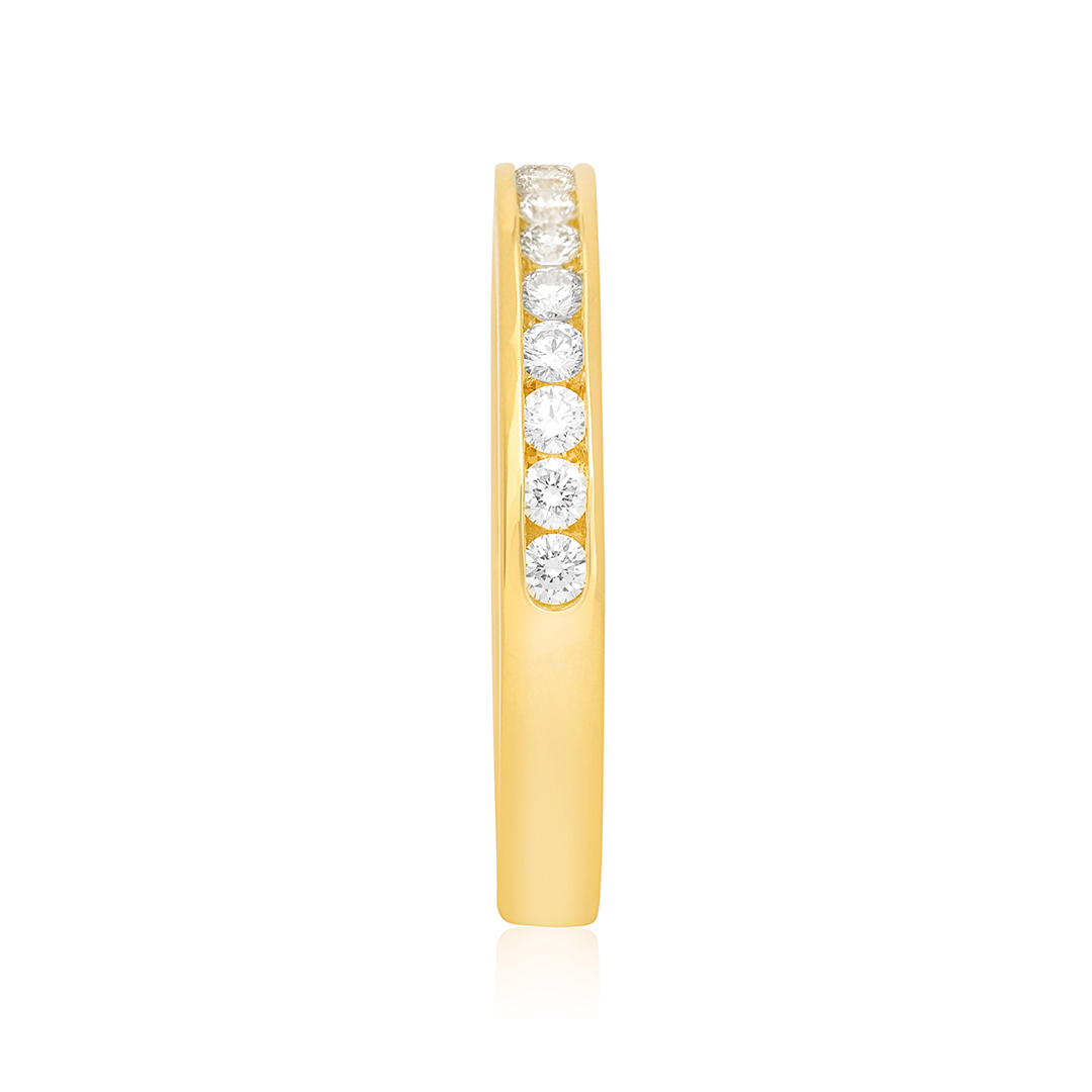 TIVOL 18K Yellow Gold Diamond Channel Band