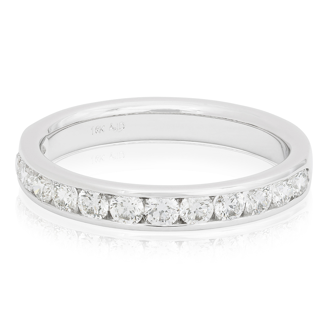 TIVOL 18K White Gold and Diamond Band