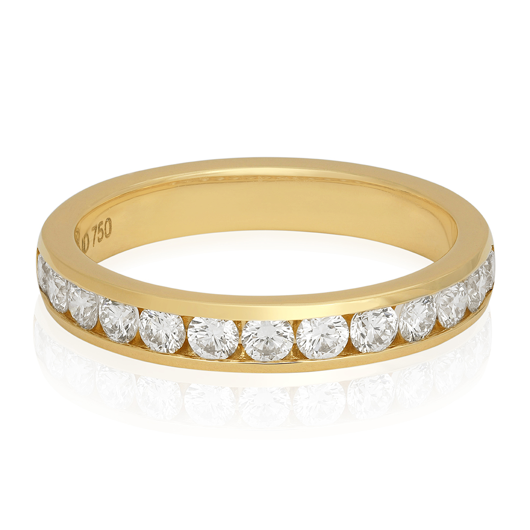 18K Yellow Gold Diamond Band