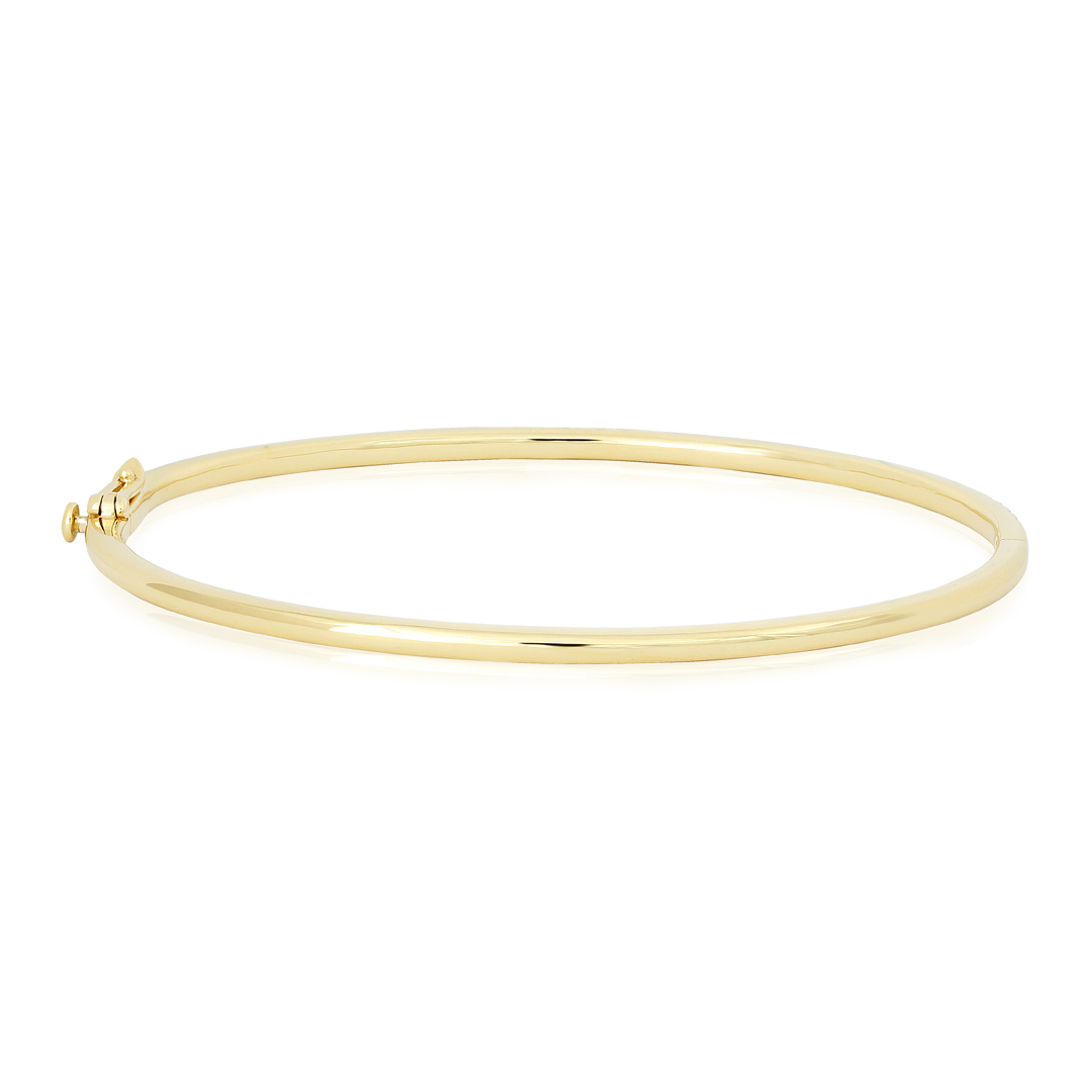 18K Yellow Gold Stackable Collection Tsavorite Bangle Bracelet