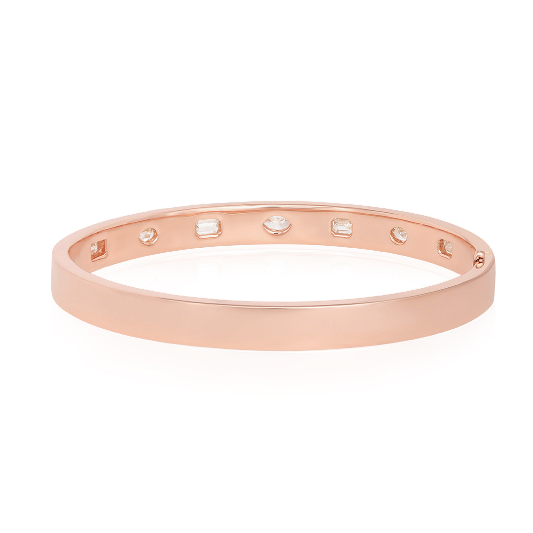18K Rose Gold Stackable Collection Diamond Bracelet