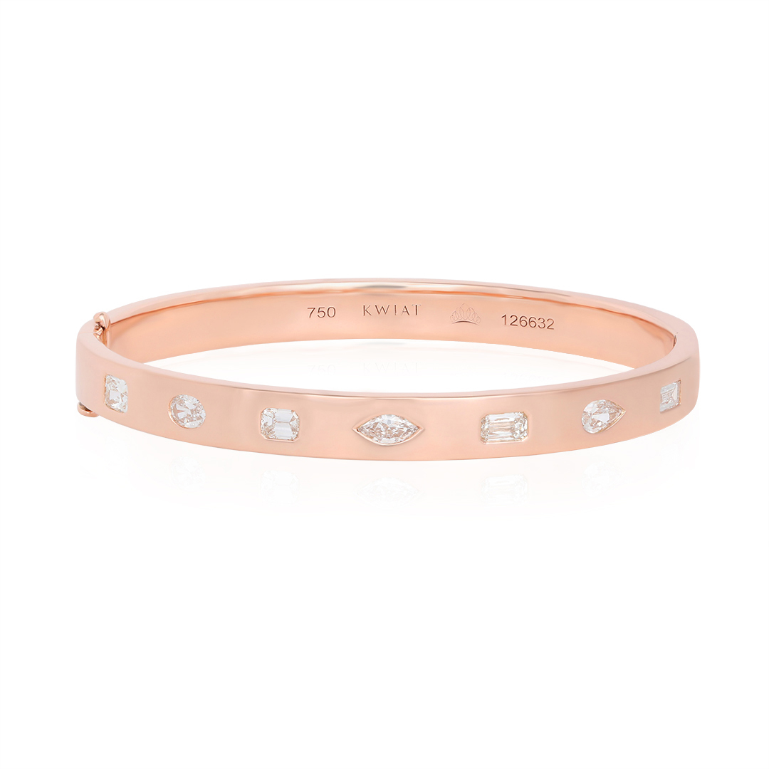 18K Rose Gold Stackable Collection Diamond Bracele