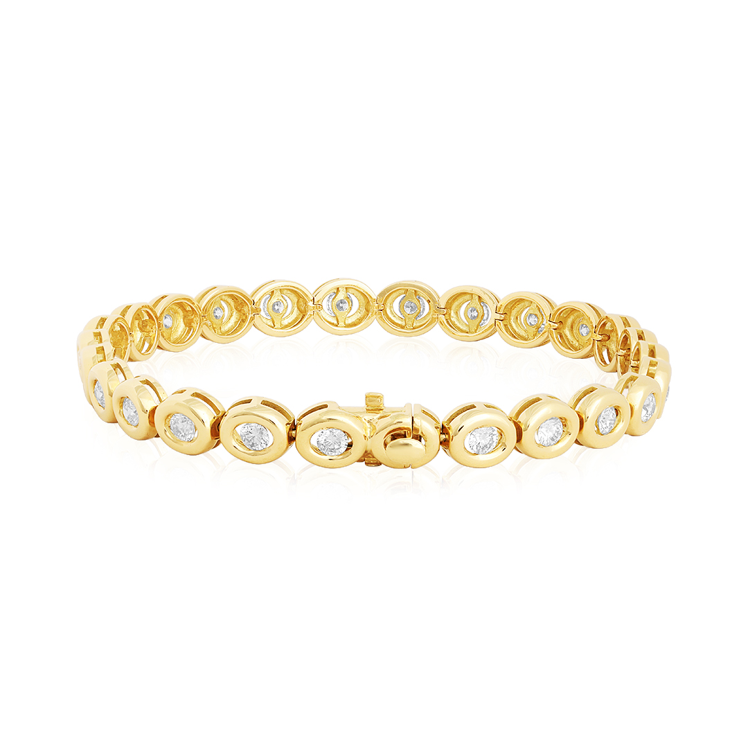 18K Yellow Gold Diamond Bracelet