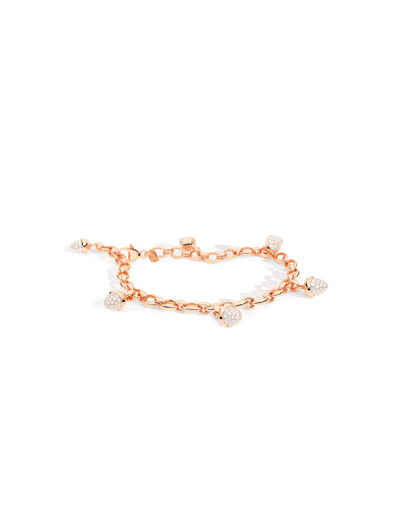 18k Rose Gold Mikado Collection Charm Bracelet itemprop=