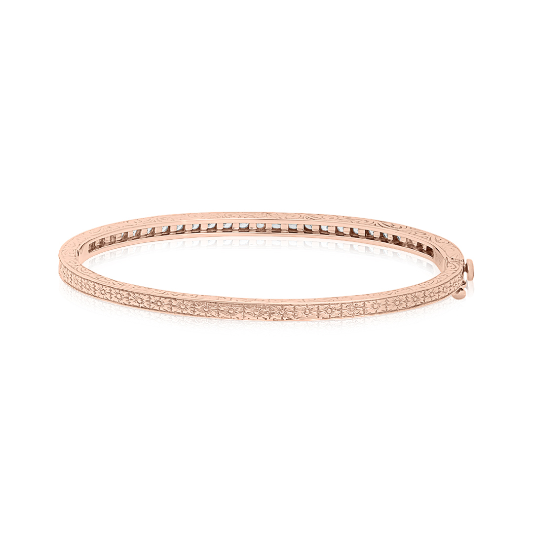 18K Rose Gold Diamond Bracelet