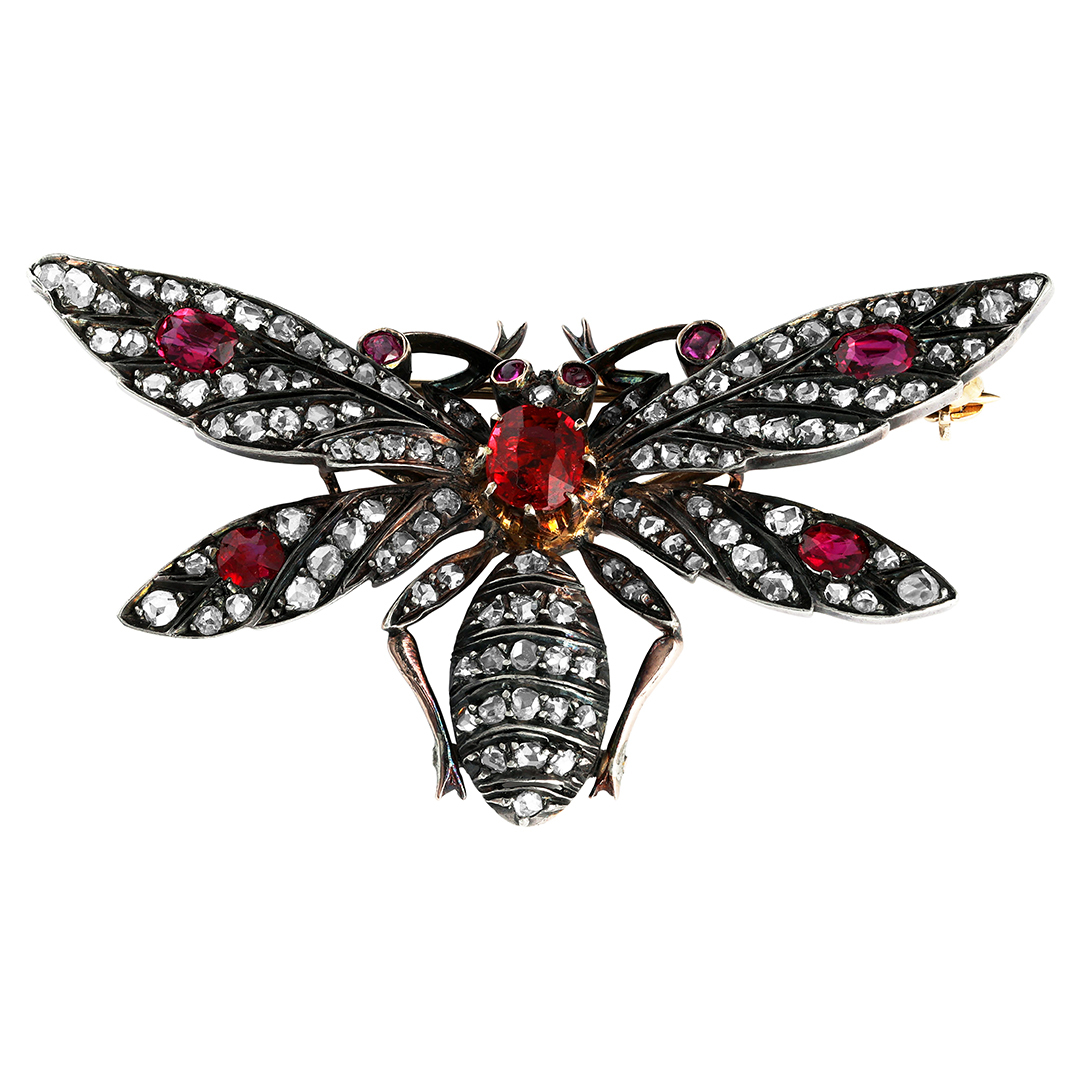 Sterling Silver & 14K Gold Dragonfly Pin
