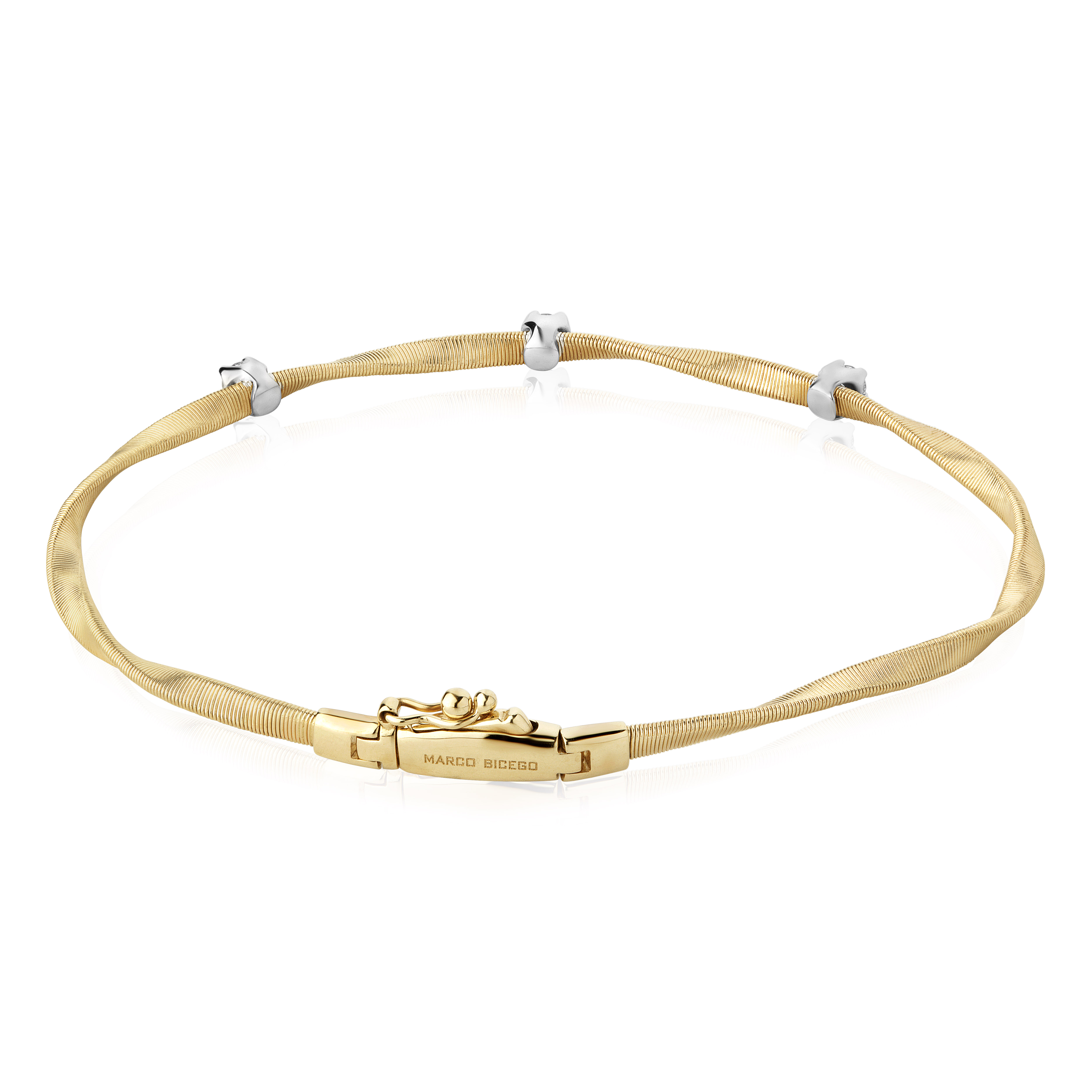 Marco Bicego 18K Yellow Gold and White Gold Marrakech Bracelet