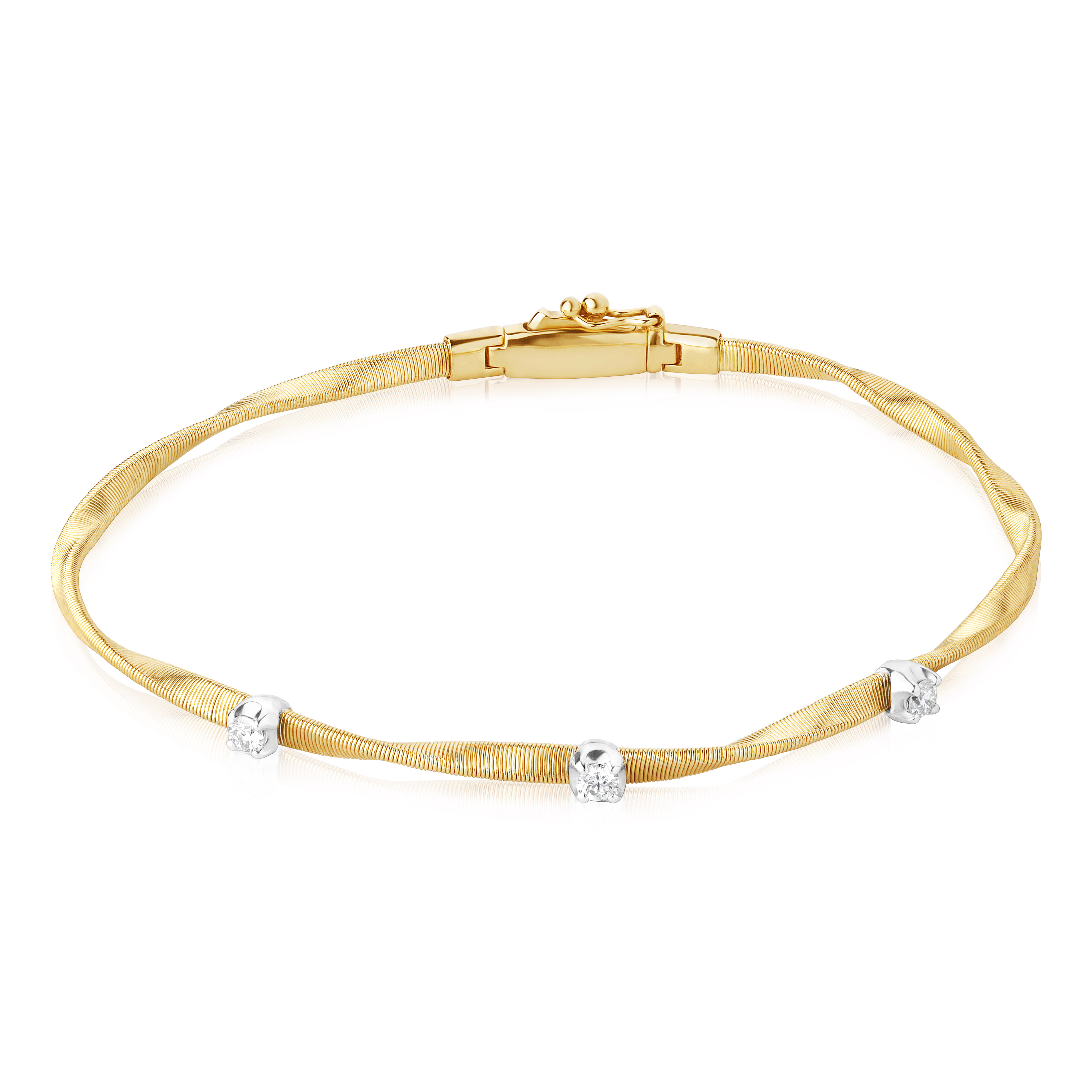 Marco Bicego 18K Yellow Gold and White Gold Marrakech Bracelet itemprop=