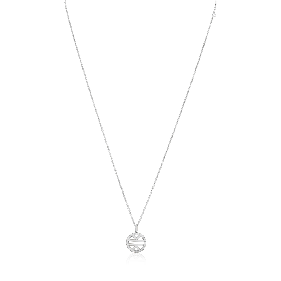 Brady Legler 18K White Gold 18" Diamond Pendant