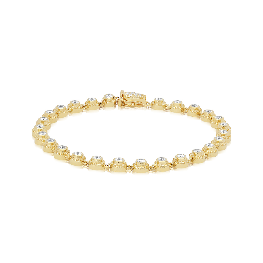 Rahaminov Yellow Gold Diamond Bracelet