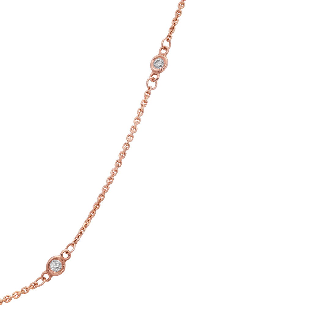 Tivol Rose Gold Diamond Necklace