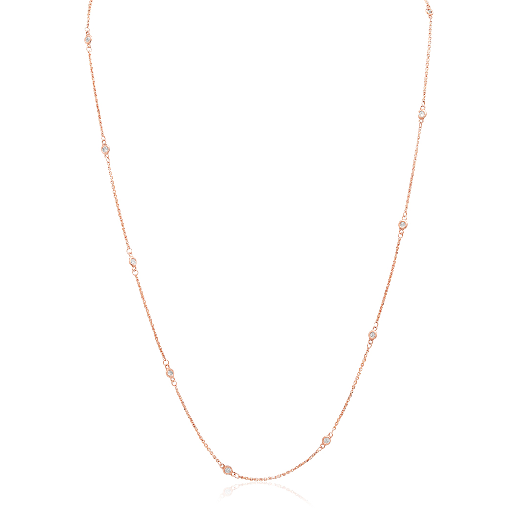 Tivol Rose Gold Diamond Necklace