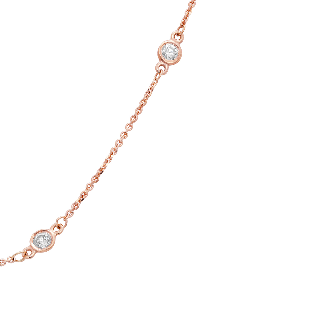 Tivol Rose Gold Diamond Necklace