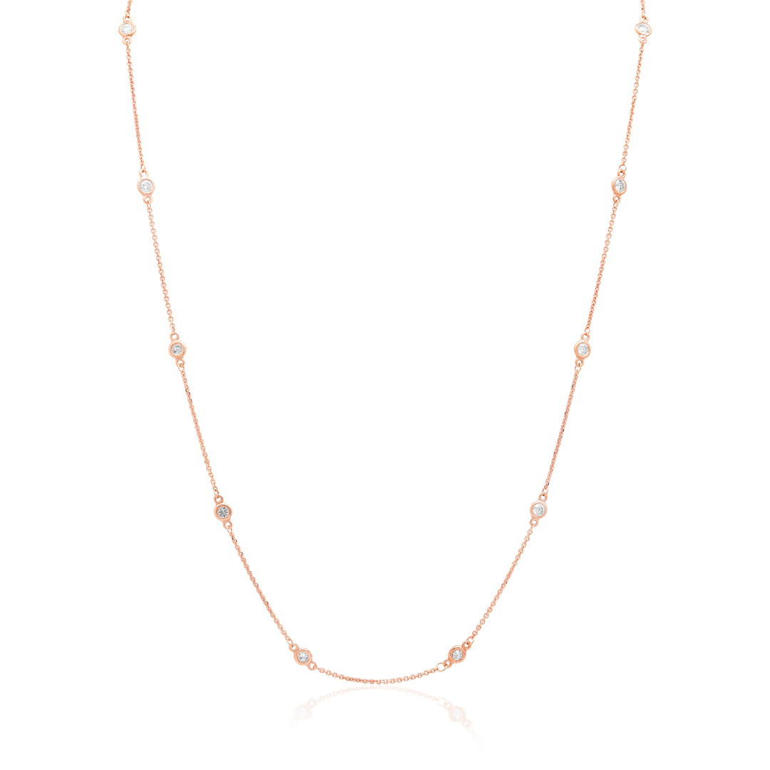 Tivol Rose Gold Diamond Necklace