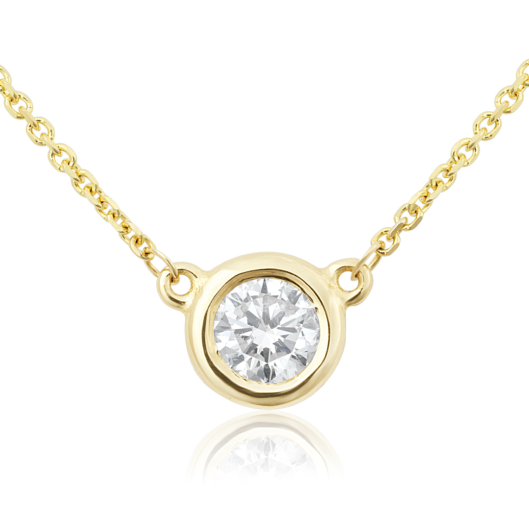 TIVOL 14K Yellow Gold and Diamond Necklace