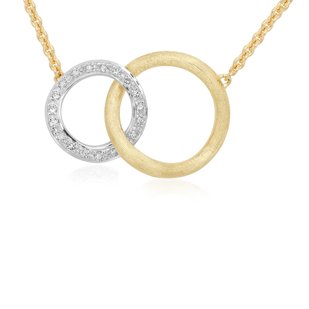 Marco Bicego 18K Yellow and White Gold Jaipur Diamond Necklace