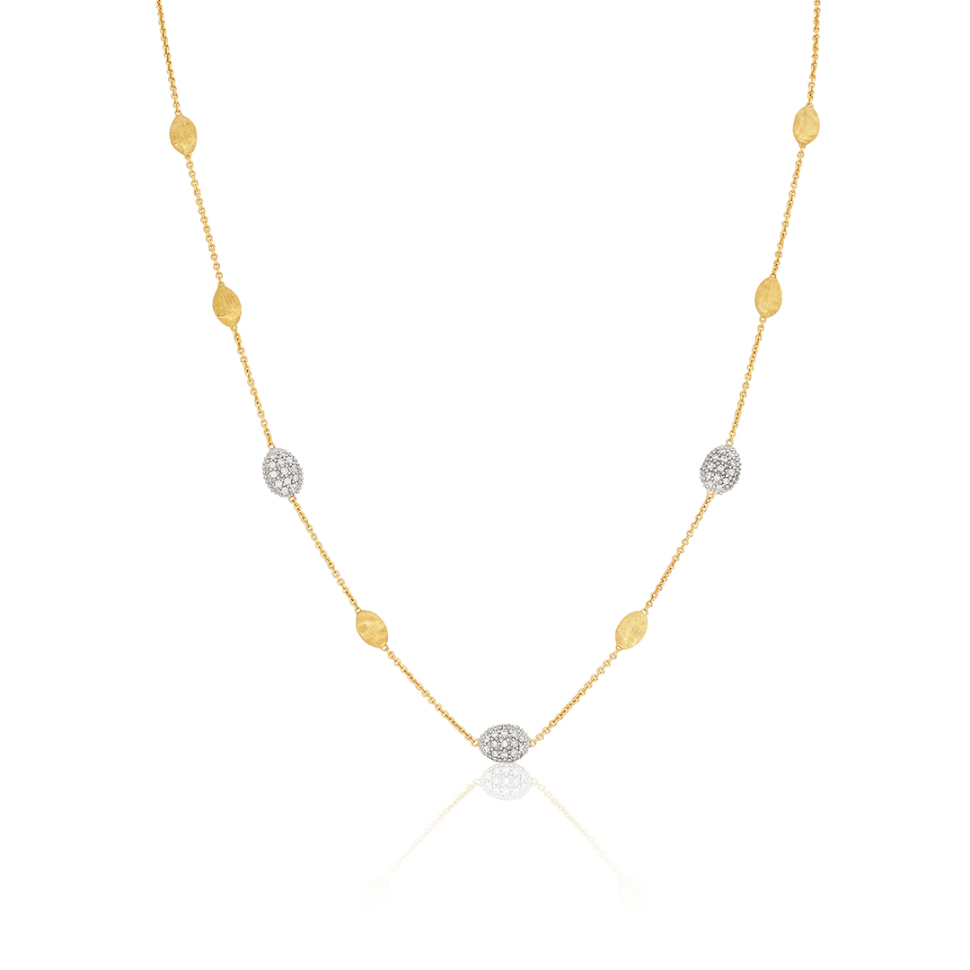 Marco Bicego 18K Yellow Gold and White Gold Siviglia Necklace itemprop=