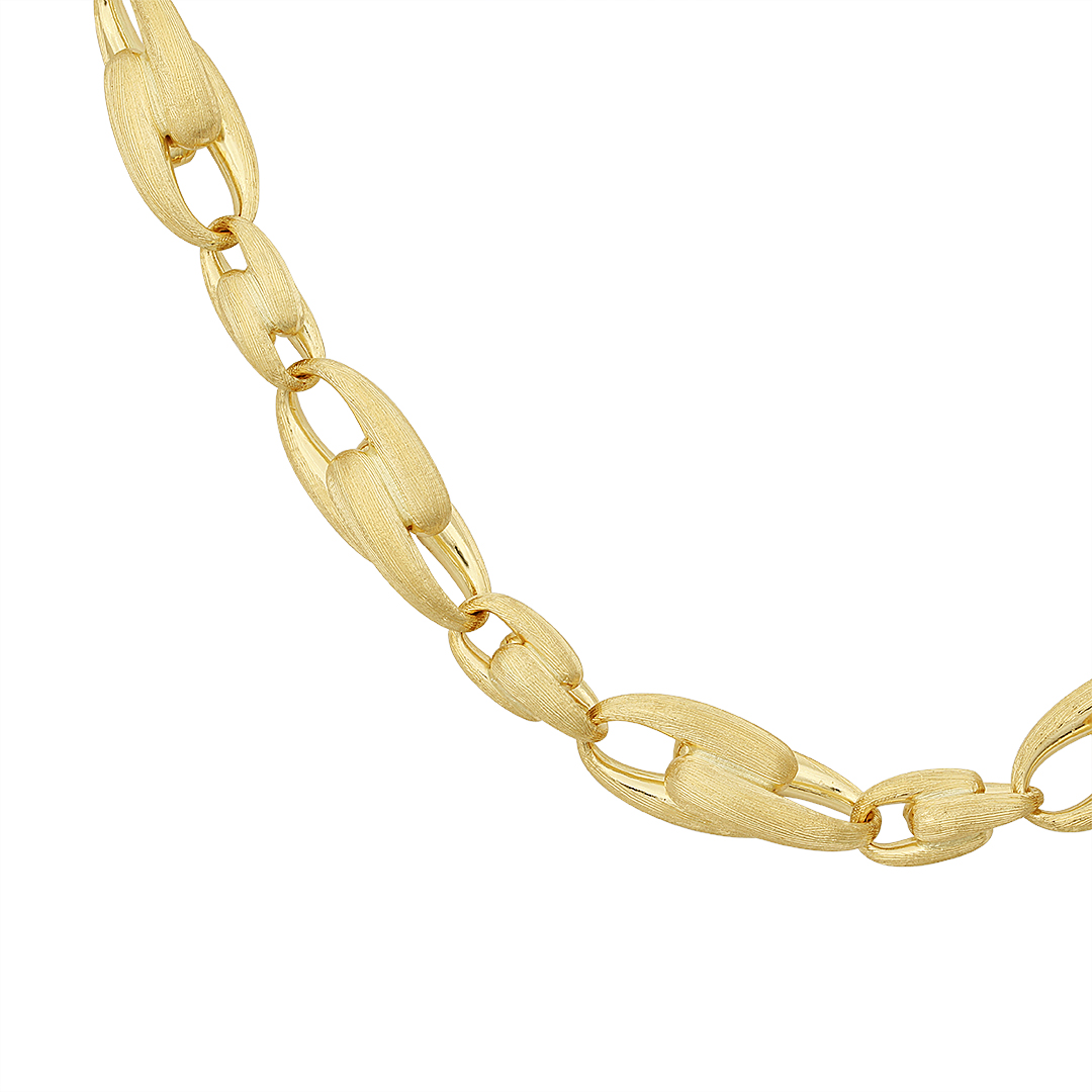 18K Yellow Gold Lucia Collection Chain Link Necklace