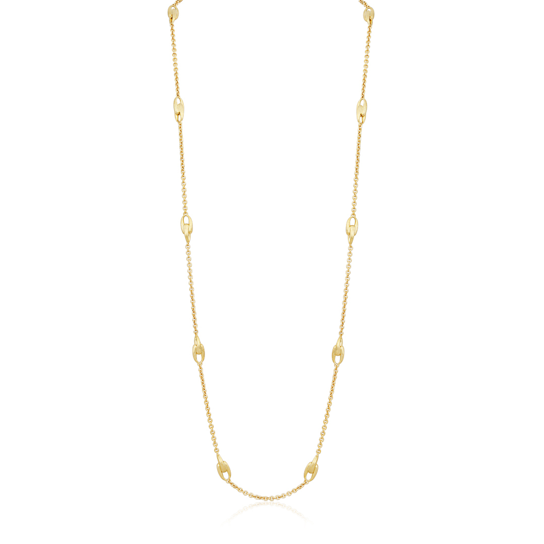 18K Yellow Gold Legami Collection Long Link Necklace