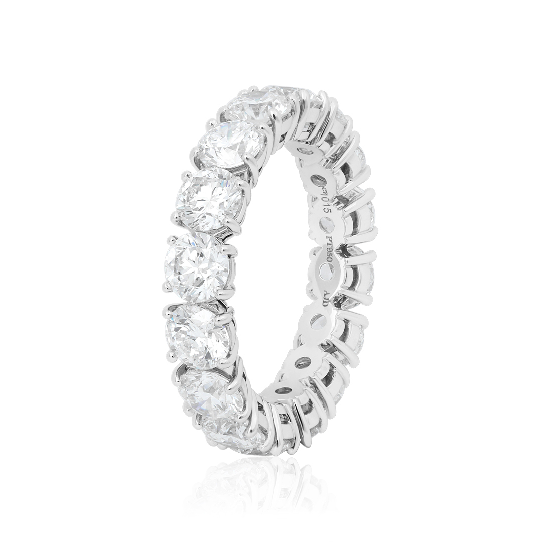 TIVOL Platinum and Diamond Eternity Band