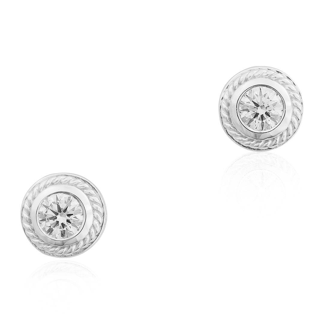 Penny Preville White Gold Diamond Stud Earrings - 12734