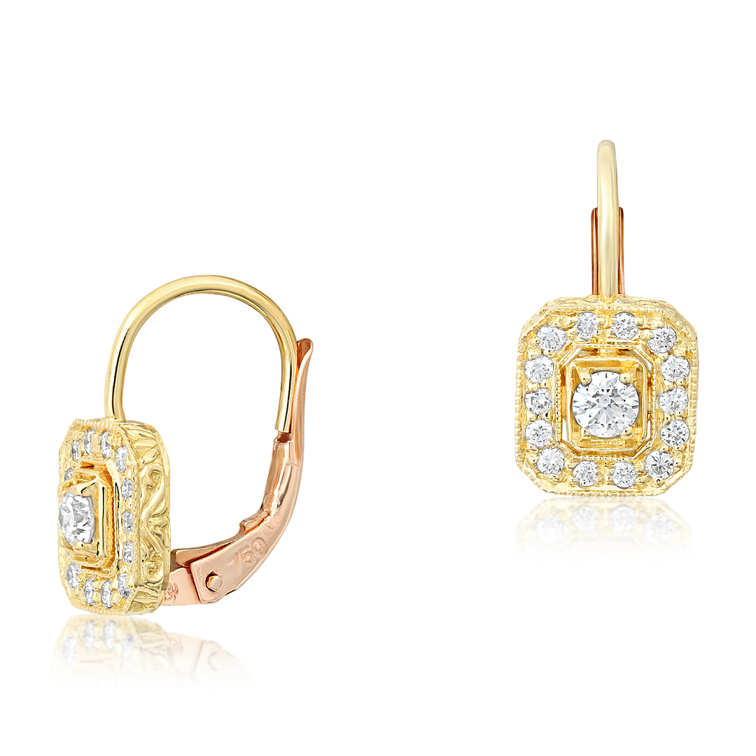 Penny Preville 18K Yellow Gold Diamond Drop Earrings