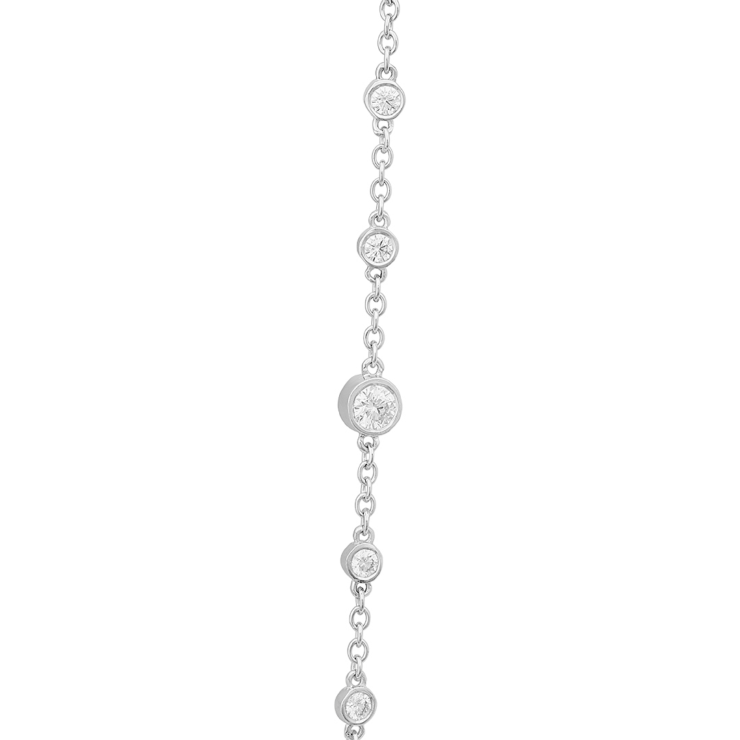 18K White Gold Diamond Necklace