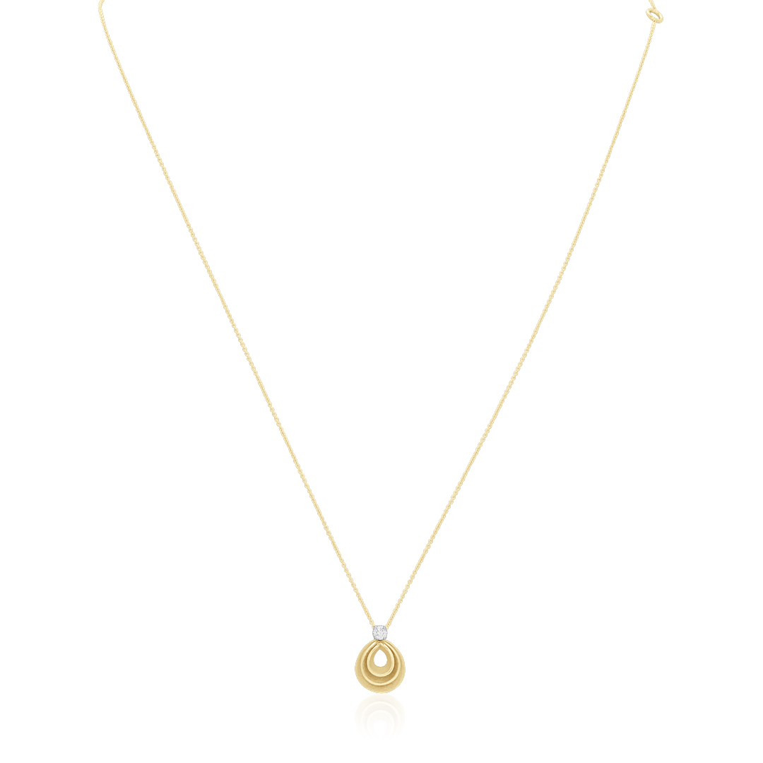 18K Yellow Sunrise Gold Velaa Star Collection Diamond Necklace