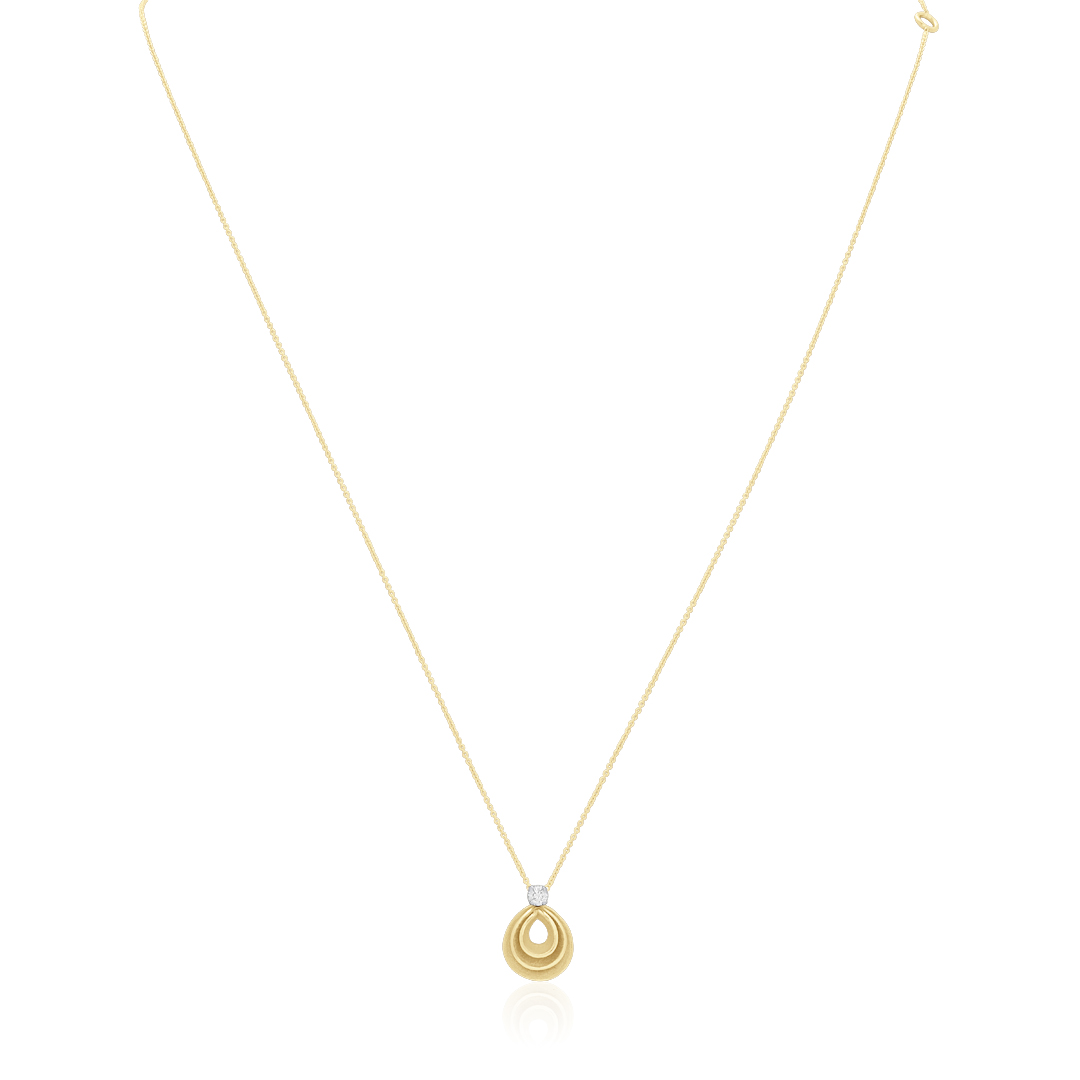 18K Yellow Sunrise Gold Velaa Star Collection Diamond Necklace - GPE3240U