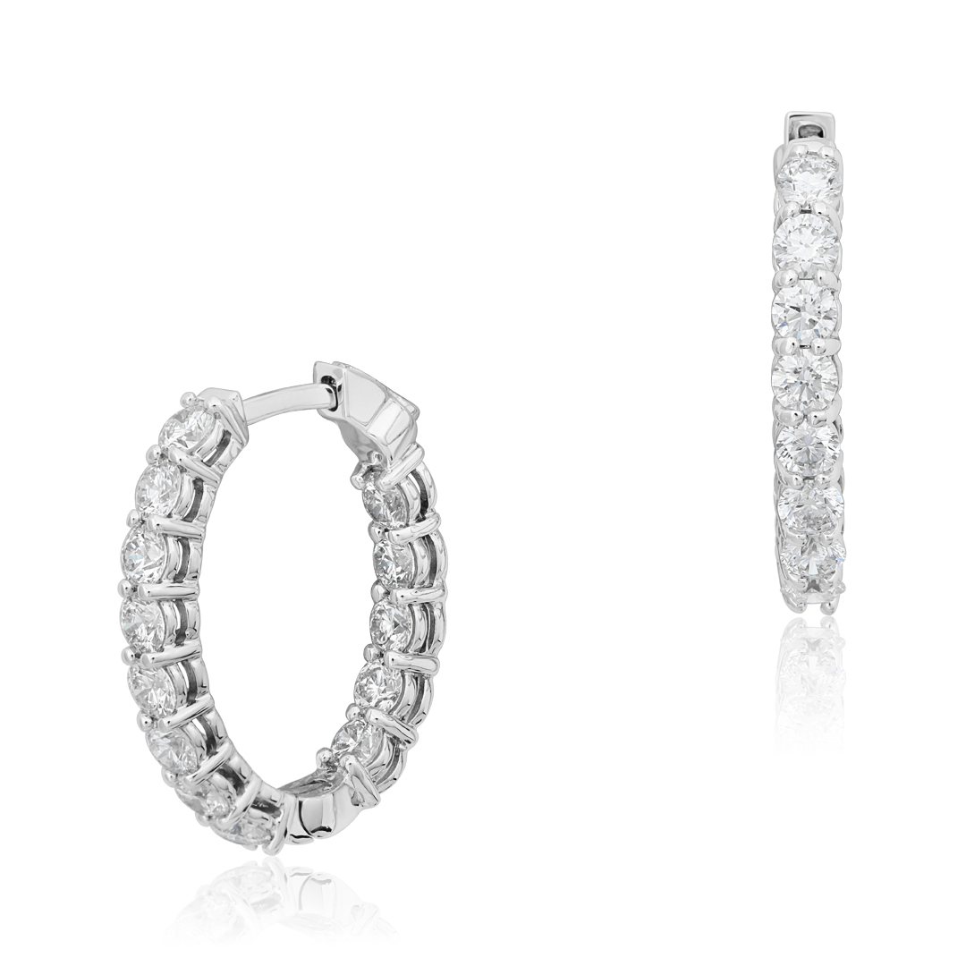 Tivol Diamond Hoop Earrings