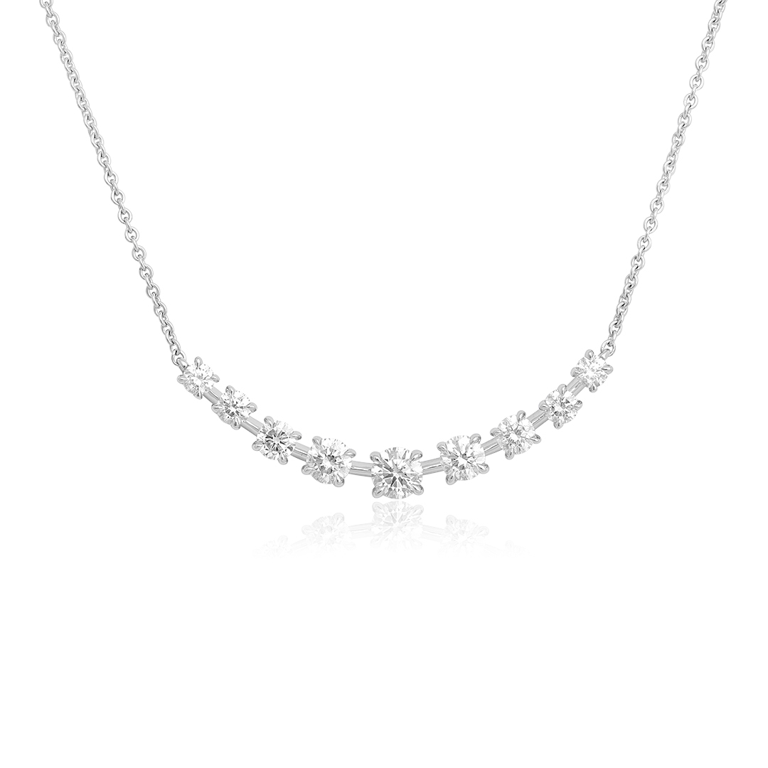 Starry Night Nine-Stone Demi Necklace with Diamonds