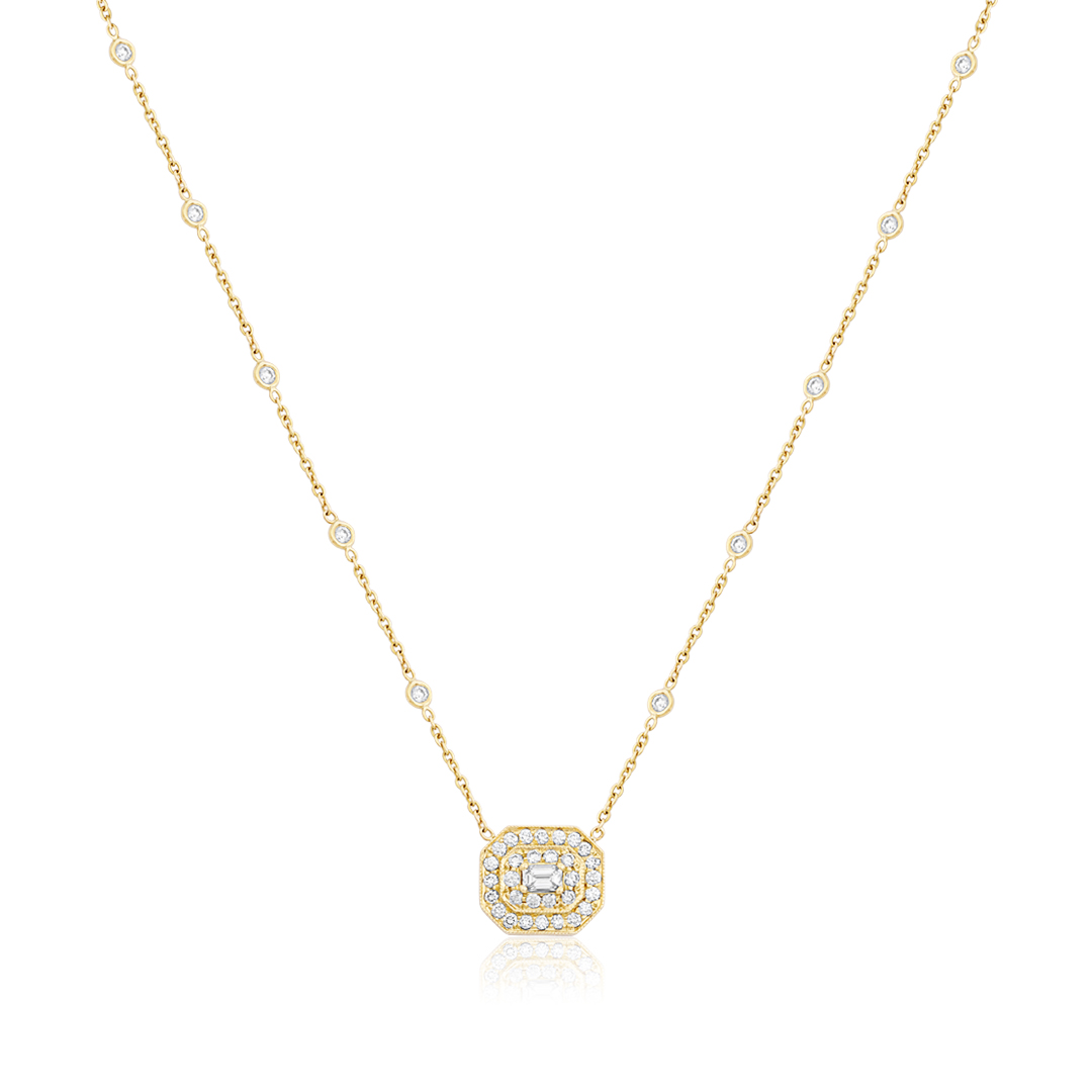Penny Preville 18K Yellow Gold Diamond Necklace itemprop=