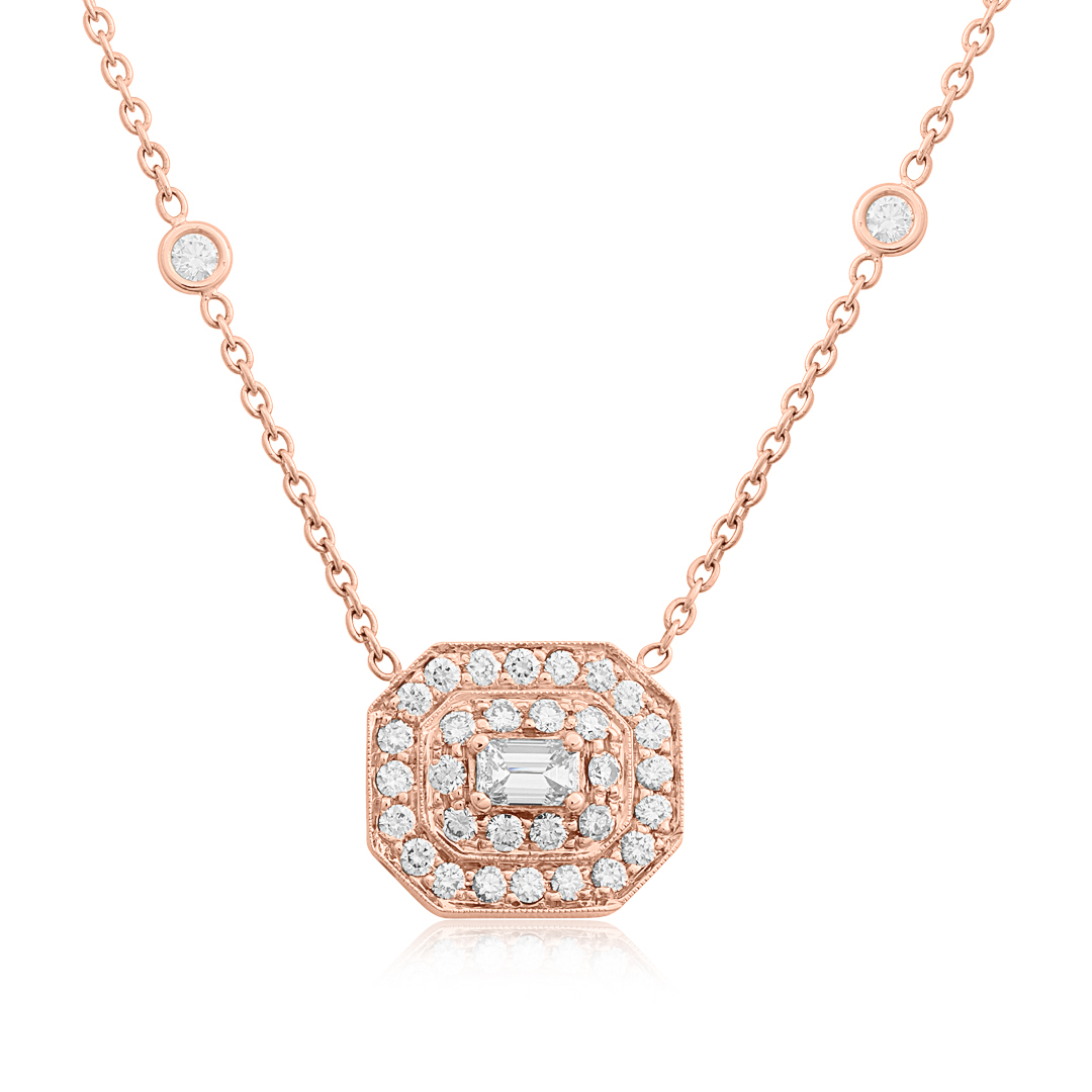 Penny Preville 18K Rose Gold Diamond Necklace