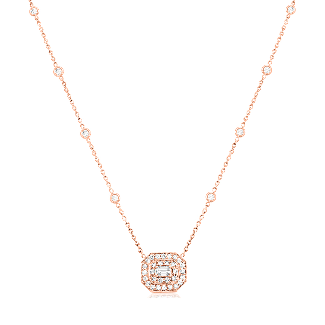 Penny Preville 18K Rose Gold Diamond Necklace