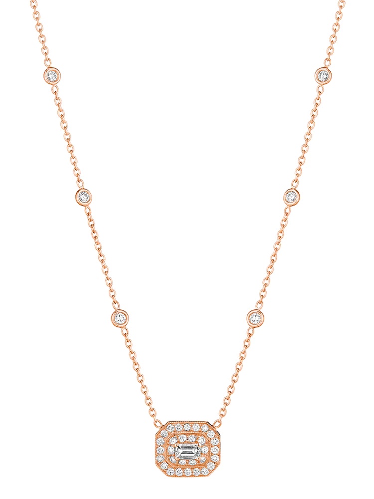 Asscher-Cut Diamond Necklace | Penny Preville