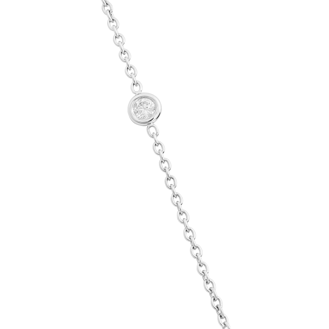 Penny Preville 18K White Gold Bezel Set Diamond Eyeglass Necklace