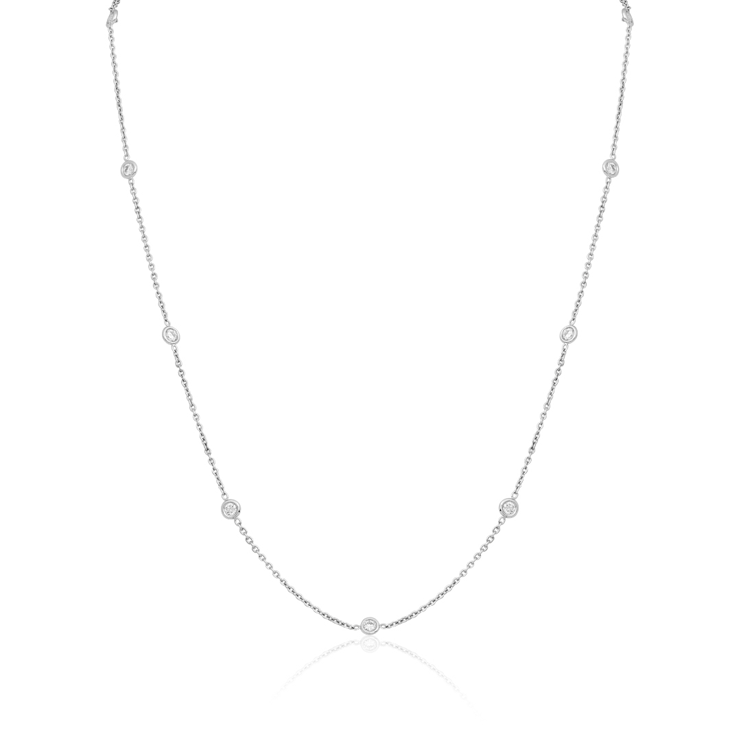 Penny Preville - Medium White Gold Lace Pendant | Mitchell Stores