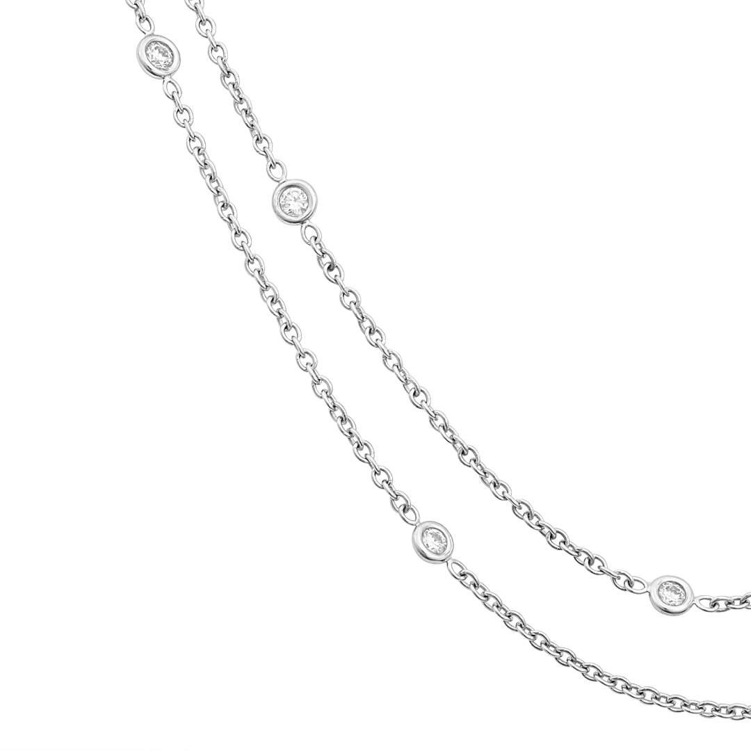 Penny Preville 18K White Gold Diamond Eyeglass Necklace